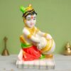 Bal Krishna Makhan Chor idol showpiece for home decor (Marble) – 9 inch