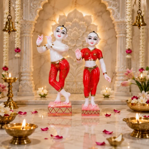 red radha krishna