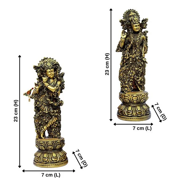 radha krishna sculpture