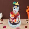 Bal Krishna idol showpiece for home decor (Marble) - 6 inch
