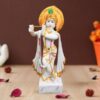Lord Krishna idol showpiece for home decor (Marble) - 15 inch