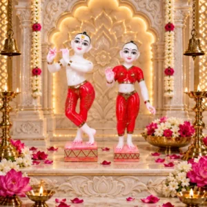 red radha krishna