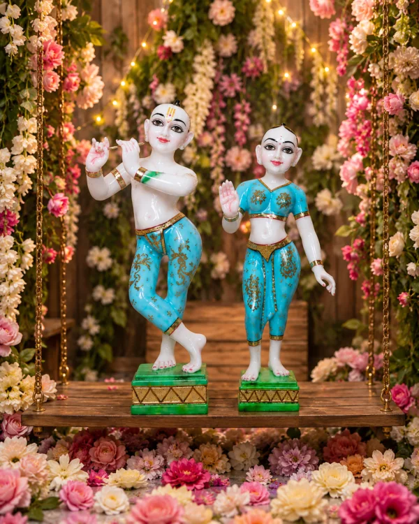 blue radha krishna