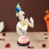 Lord Krishna idol showpiece for home decor (Marble) – 20 inch
