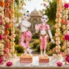pink radha krishn