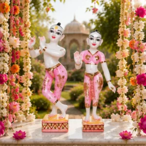 pink radha krishn
