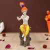 Lord Krishna Sitting on a Tree idol Showpiece for home decor (Marble) - 18 inch