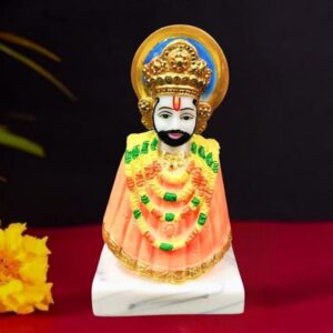 Khatu Shyam Idol Showpiece Figurine Statue (Marble) – 6 Inch