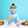 Laddu Gopal Krishna Idol Showpiece for Home Decor (Blue) Marble - 6 Inch