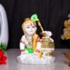 Makhan Chor Idol Showpiece for Home Decor (Golden Foil) Marble – 6 Inch