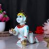 Laddu Gopal Krishna Idol (Blue) Marble - 6 Inch