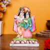 Vishnu & Laxmi Idol Showpiece for home & office - (Marble) - 7 inch