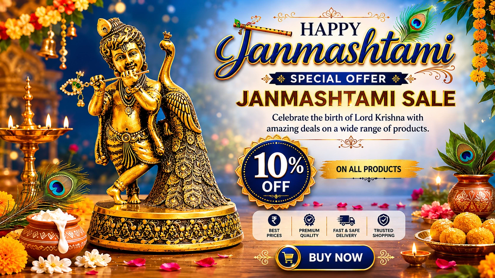 best krishna murti for home temple