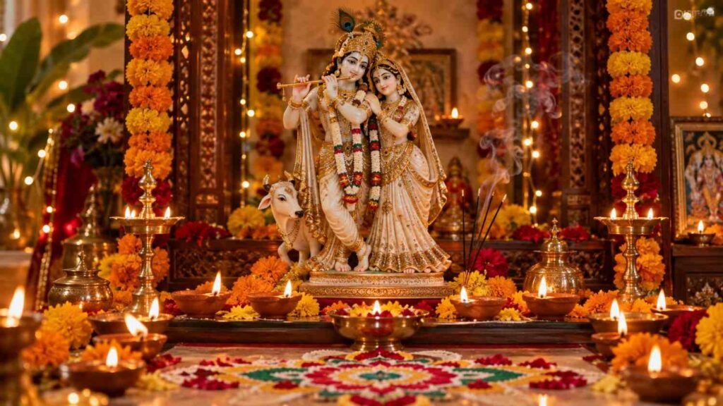 diwali krishna idol